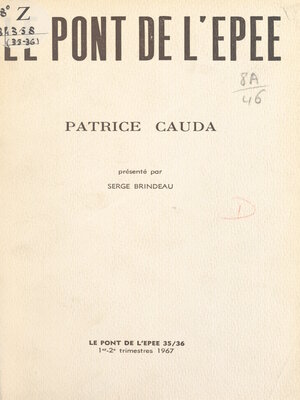 cover image of Patrice Cauda